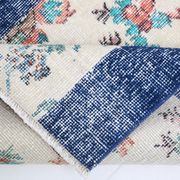 Blue floral vintage runner rug 275x74cm
