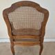 Fauteuil style Régence en bois et cannage