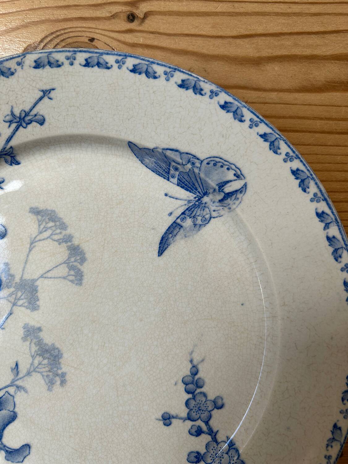 Assiette plate ancienne Terre de Fer « Carmen »