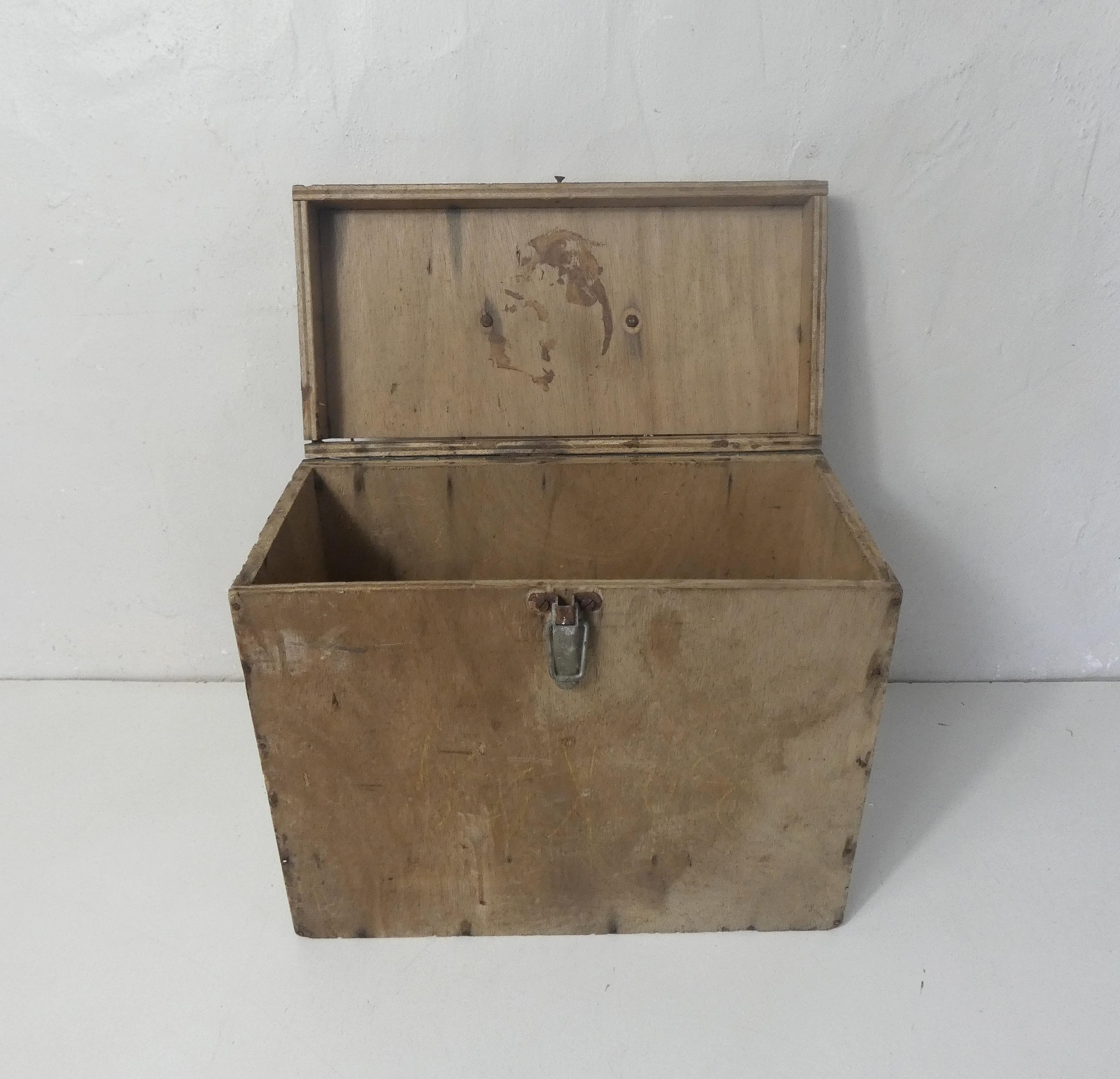 Marine wooden tool chest