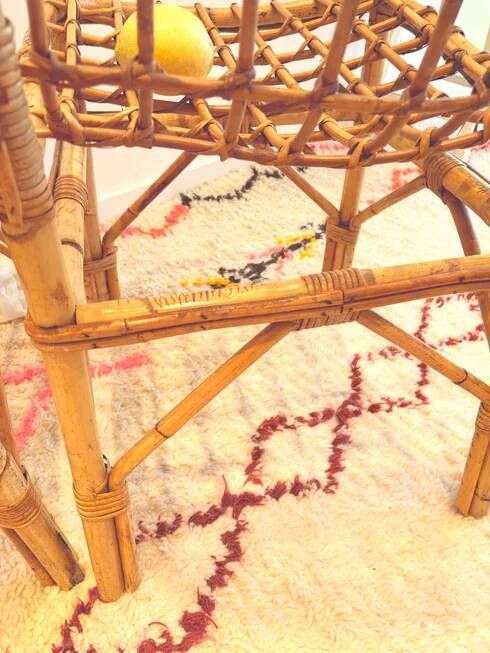 Vintage rattan chair pair "Alice"