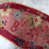 Tapis ancien chinois art deco 61 x 125cm 1920s