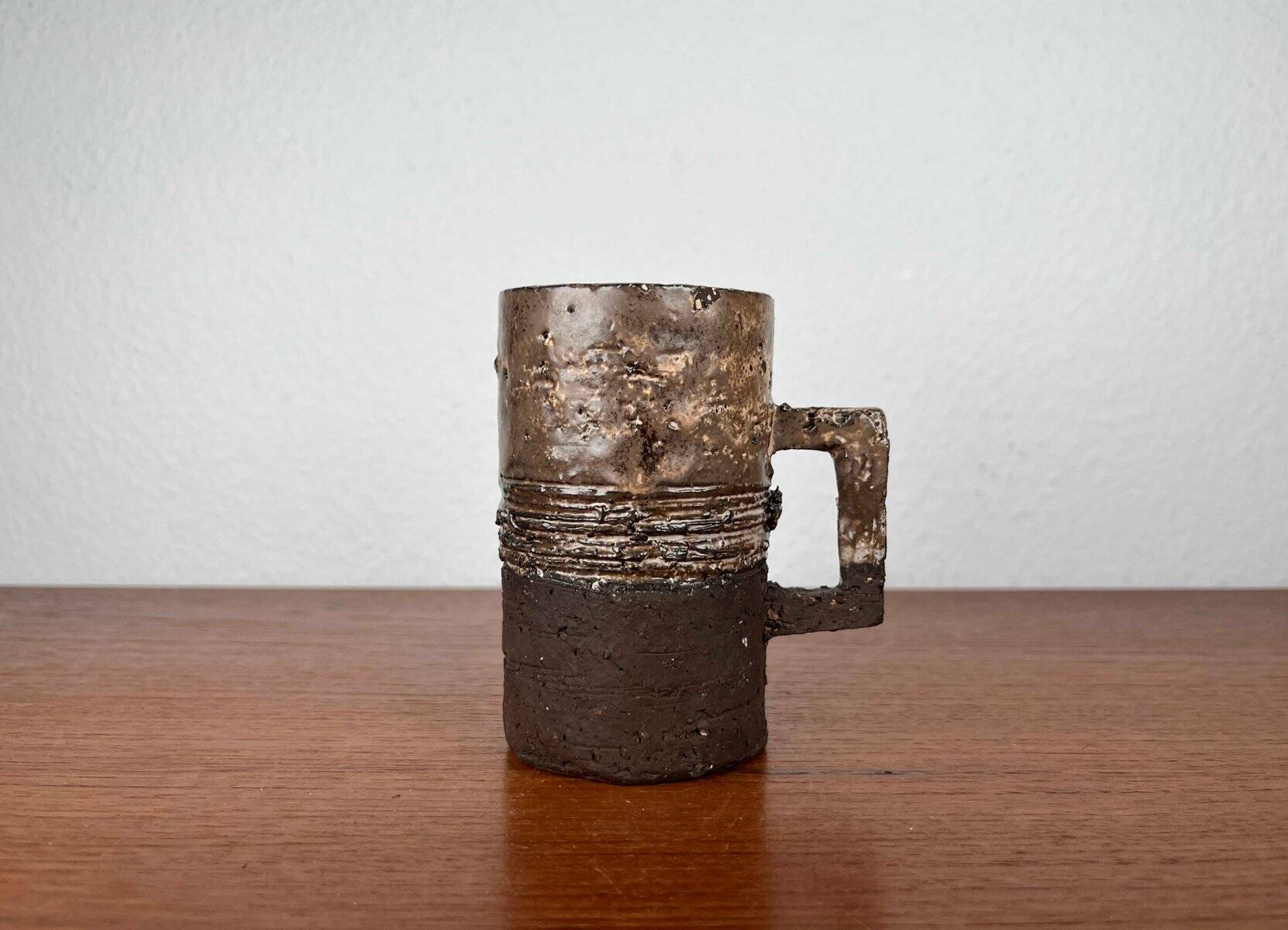 Mug Vase from Danish Modern Pottery Studio by Robert Rob Bentsen, 1960s