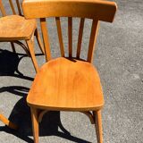 Set of four bistro chairs