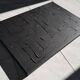 Tableau abstrait peinture monochrome noir