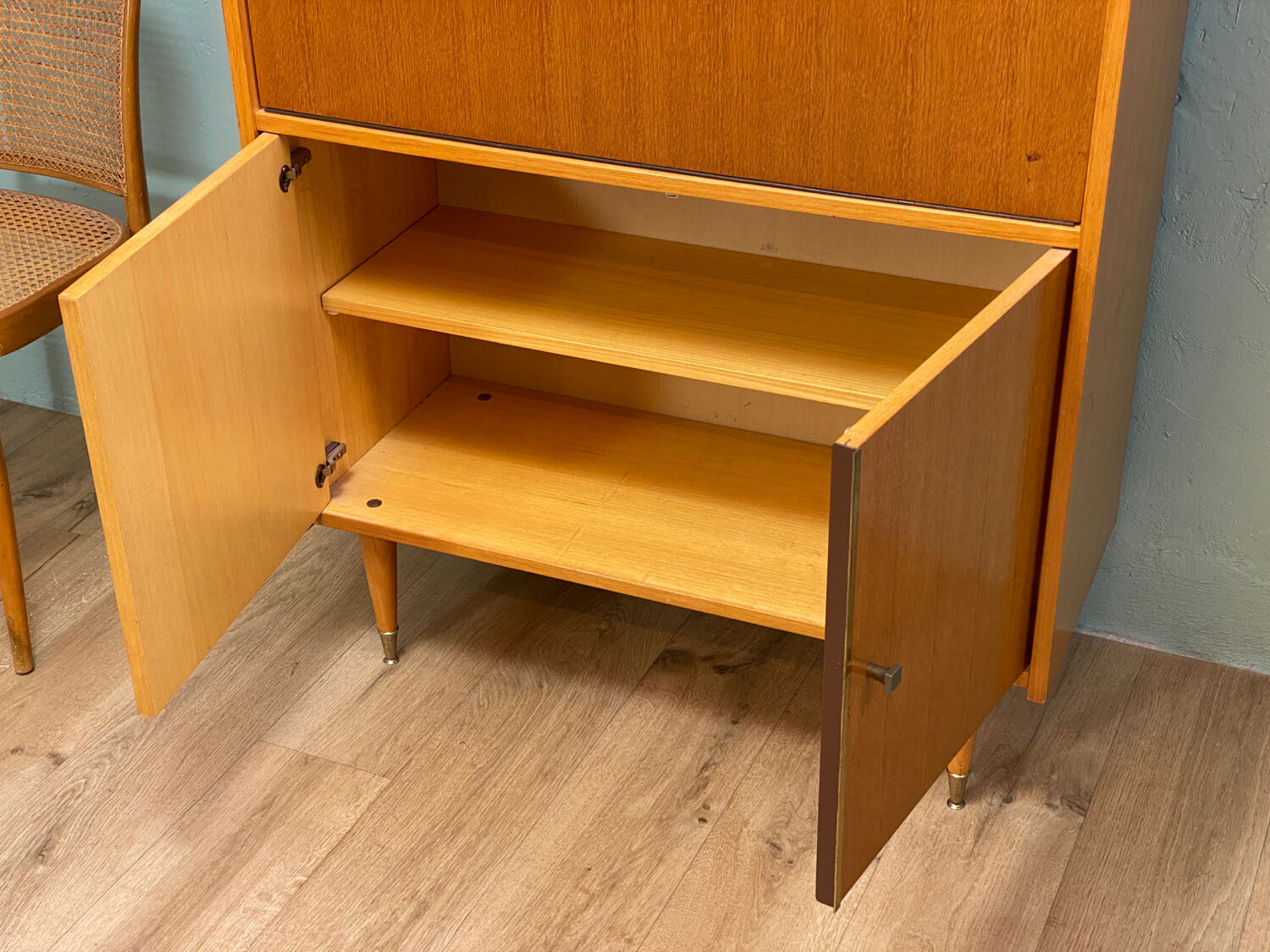 Vintage secretary from the 50s with hinged desk