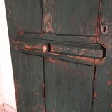 A large old-fashioned entrance gate beautiful farmhouse - vintage chalet decoration 19th century