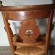 Straw armchair folk art.
