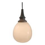 Scandinavian globe opaline suspension style - 1960s/70s