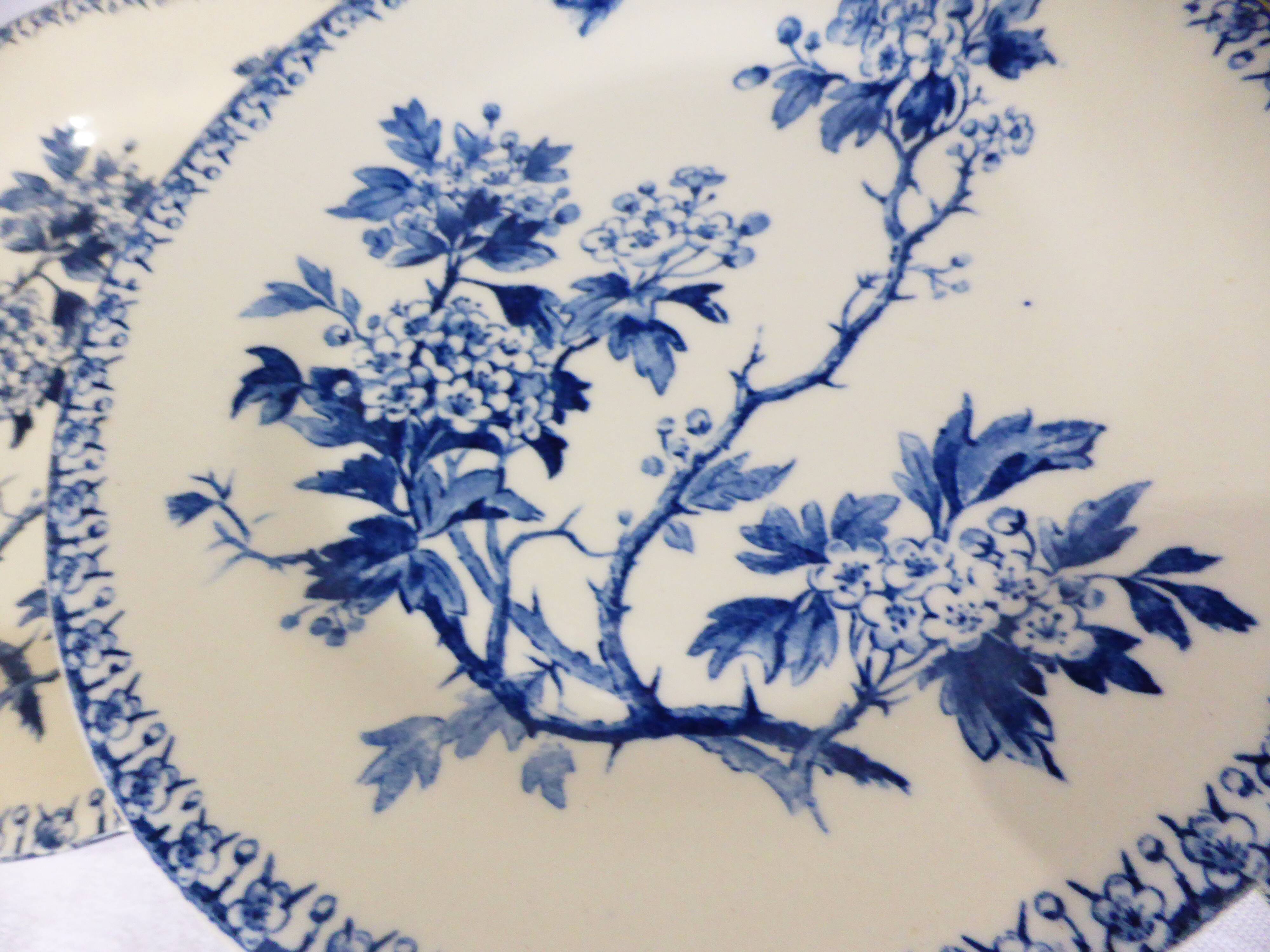 3 plates dessert in iron earth of Gien mondèle Hawthorn 211224