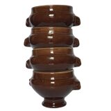 Set of 4 lion head bowls