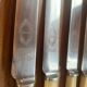 6 English stainless steel knives Fleming and sons Circa 1950
