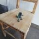 Chaise vintage en bois, années 50