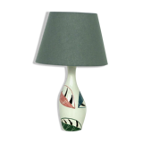 Hand painted ceramic table lamp, Mid-Century, Italy 1950s