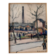 André Duculty (1912-1990) Watercolor on paper "Stoven, industrial zone" Signed lower right and