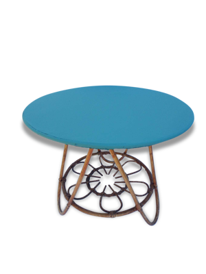 Table d'appoint rotin