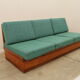 Mid century sofabed in walnut by jindrich halabala for up zavody, 1950´s