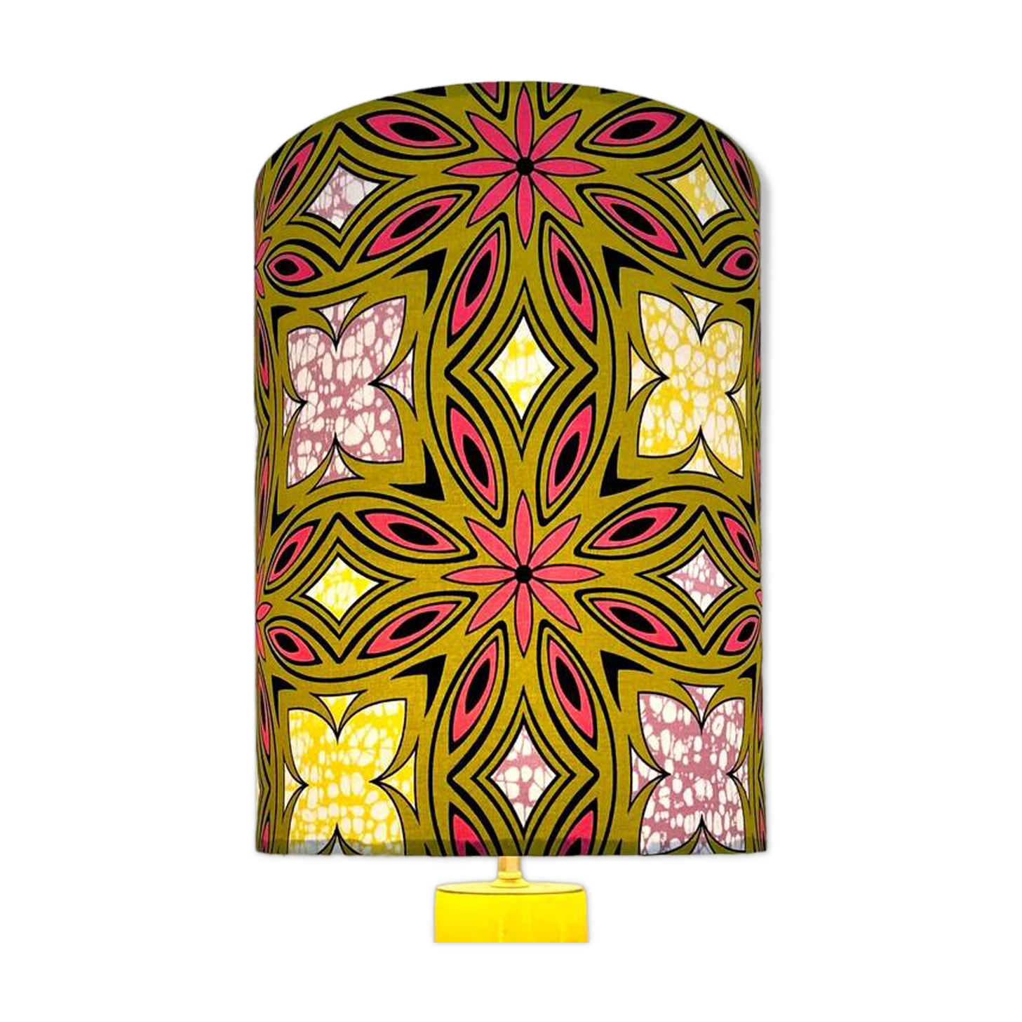 Dopamin Decor - Lampshade made from colourful African batik fabric