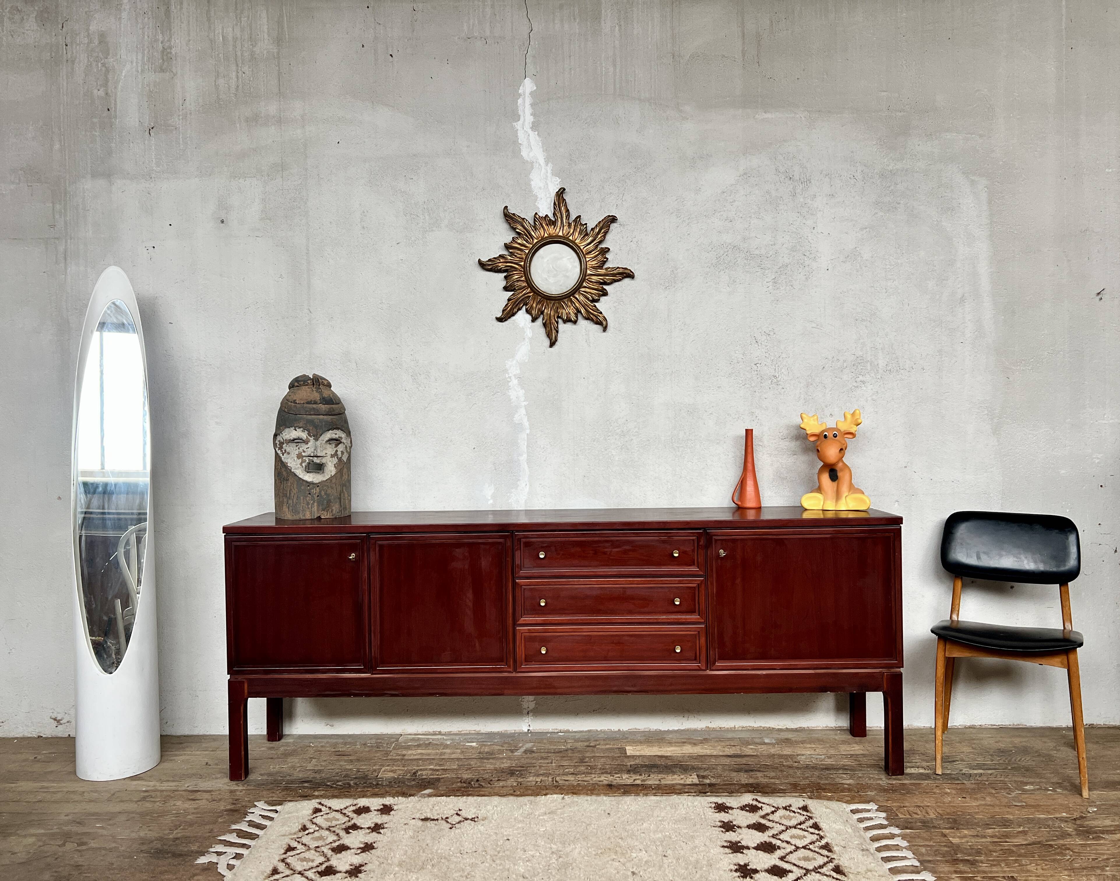 Sideboard very buffet TV / hifi vintage - 50/60 - Palette