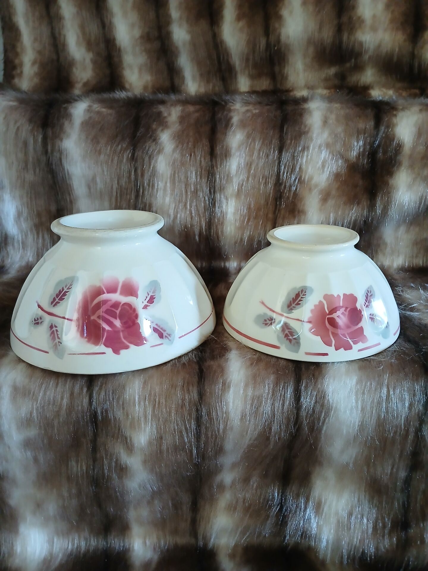 2 old canelé bowls