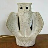 80s owl ceramic lamp
