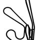 Vintage Ikea Frän Wire Metal Coat Racks / Wall Coat Rack