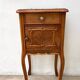 Nightstand Antique Wood and MARBLE