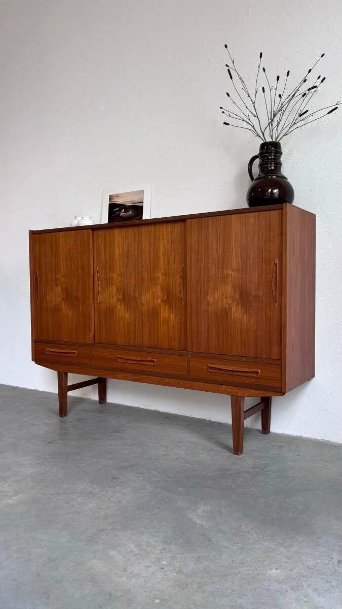 Vintage Danish highboard teak