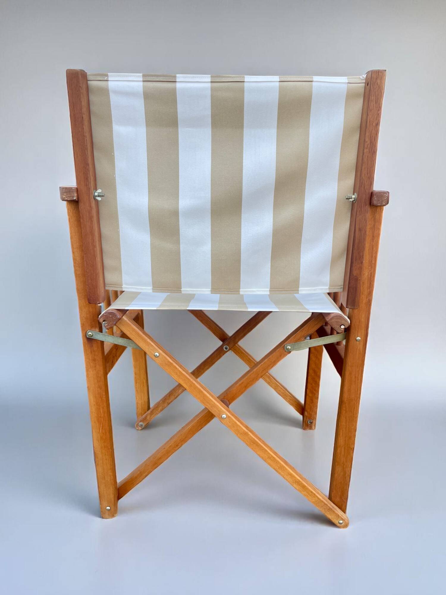 Chaise de réalisateur pliante avec tissu à rayures