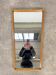 60s trapezoid mirror Scandinavian style 82 x 45 cm