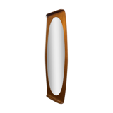 Campo & Graffi - teak vintage wall mirror - 60s mid century modern wood mirror made in italy