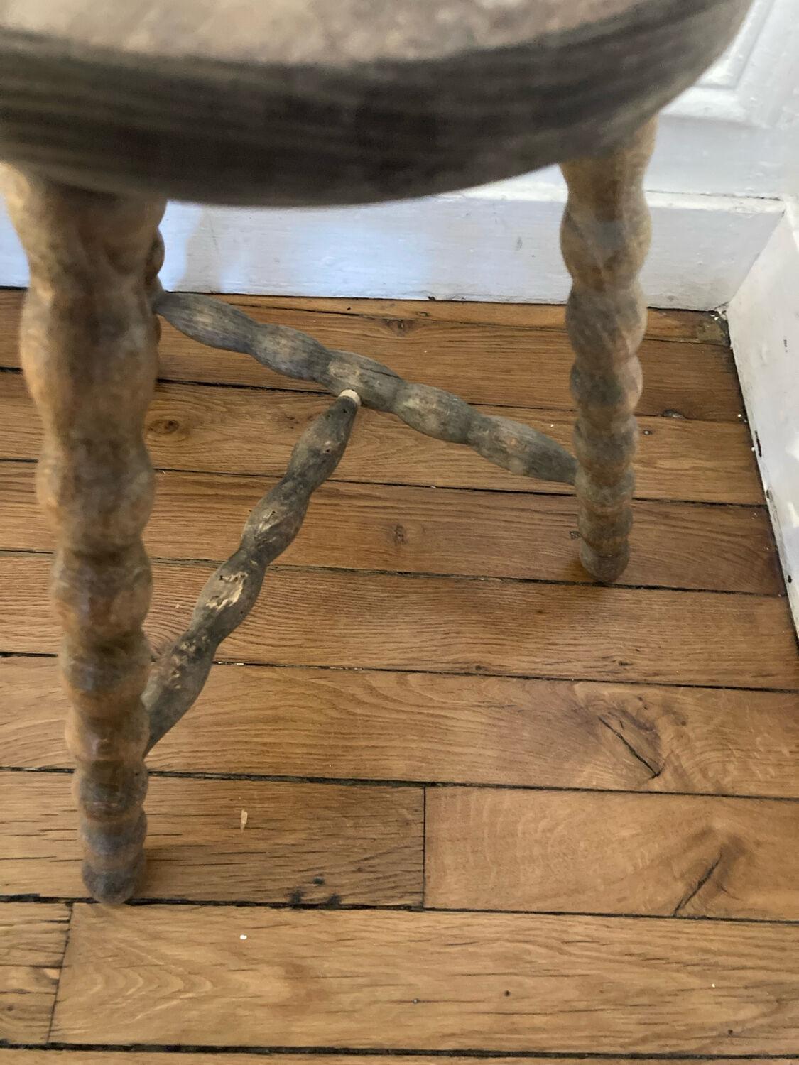 Tripod stool in view
