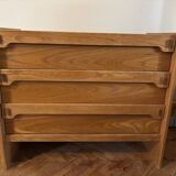 Vintage wooden chest of drawers 1970