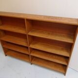 Vintage oak open bookcase