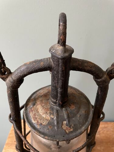 Old kerosene storm lamp