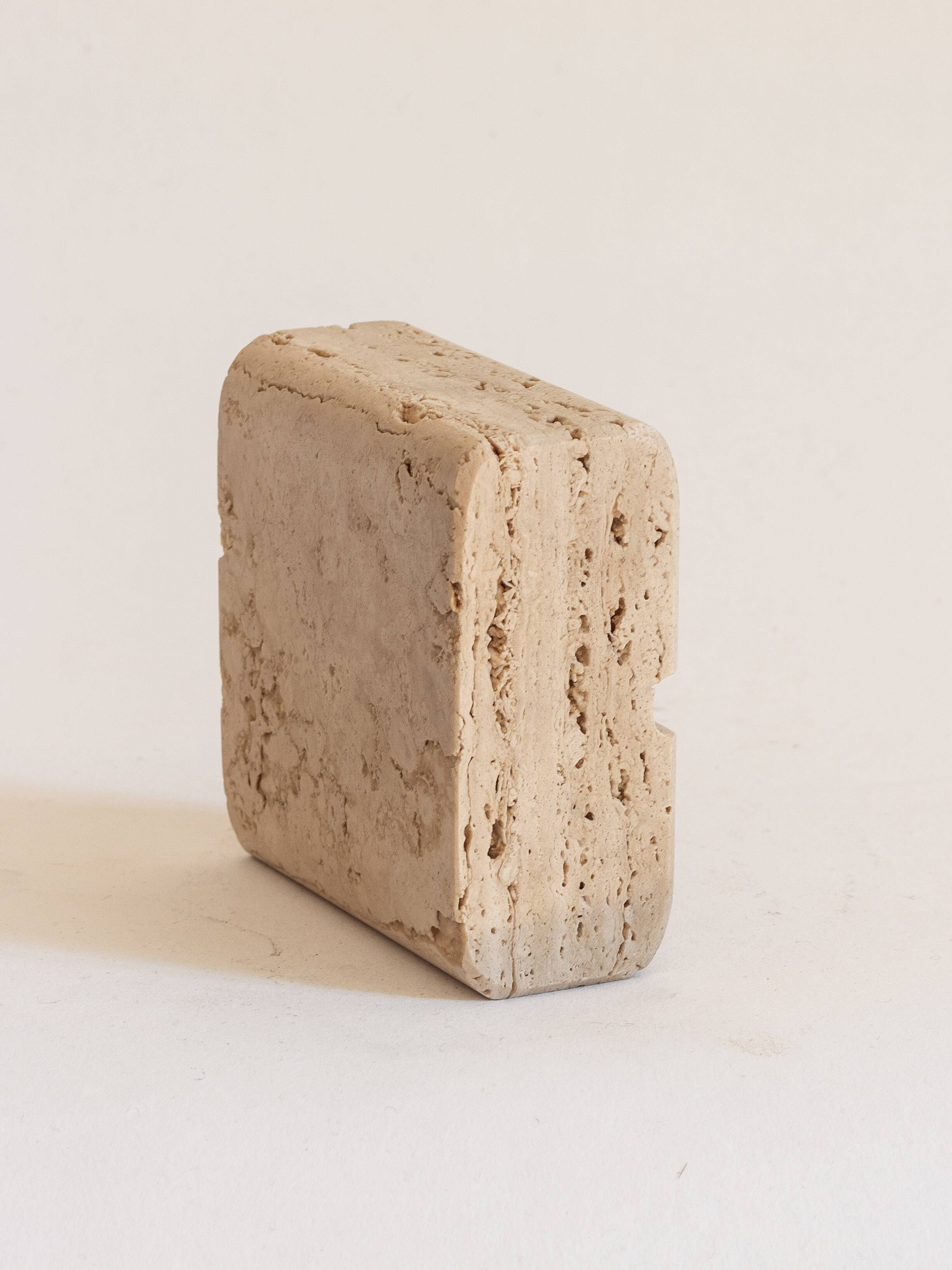 Travertine ashtray, 1970s