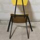 Yellow Jacques HITIER chair, vintage 50s