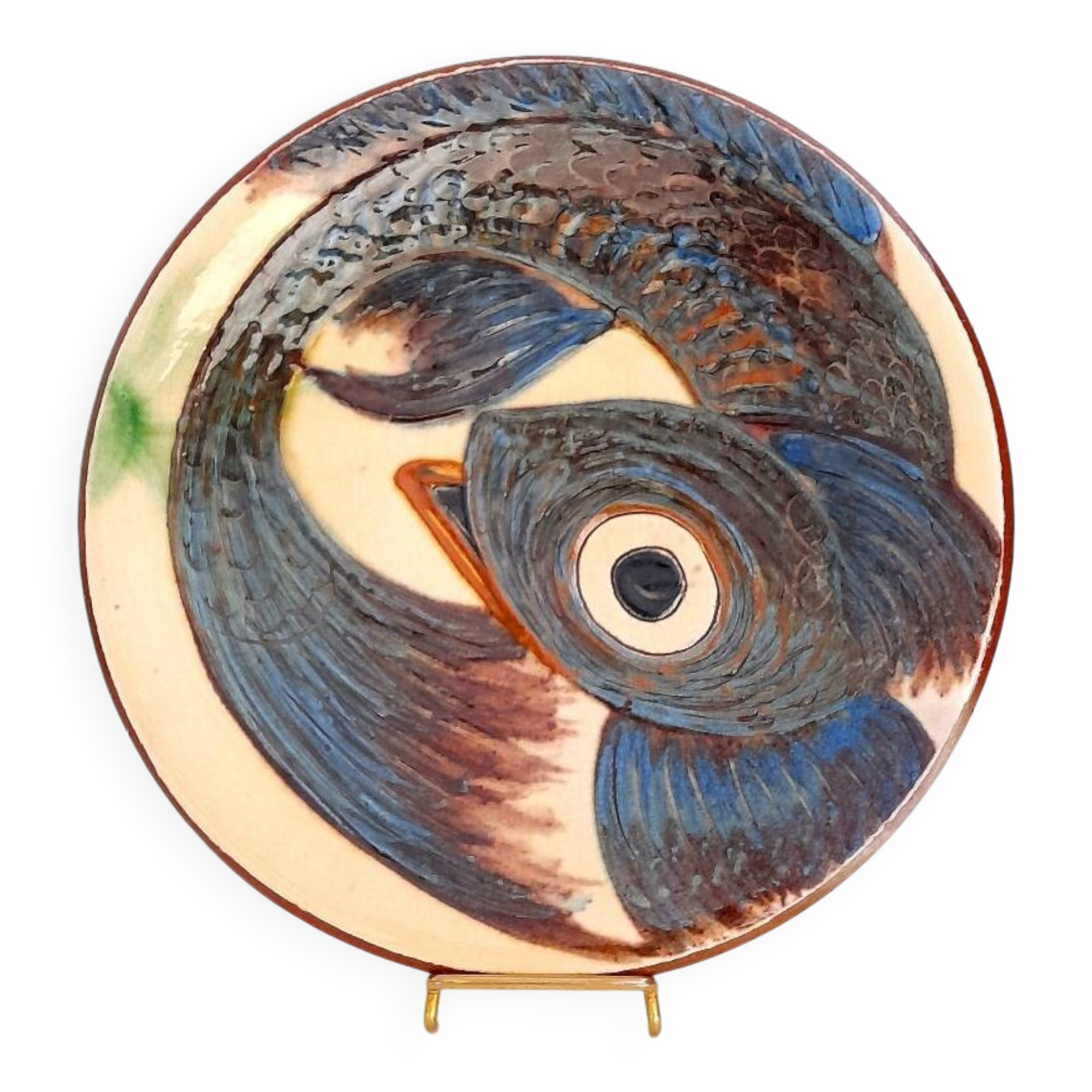 Beautiful decorative fish plate Puigdemont