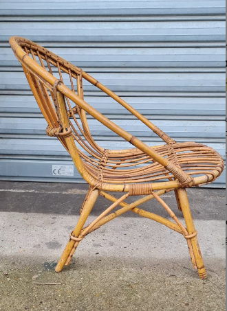 Rattan armchair 1960