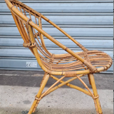 Rattan armchair 1960