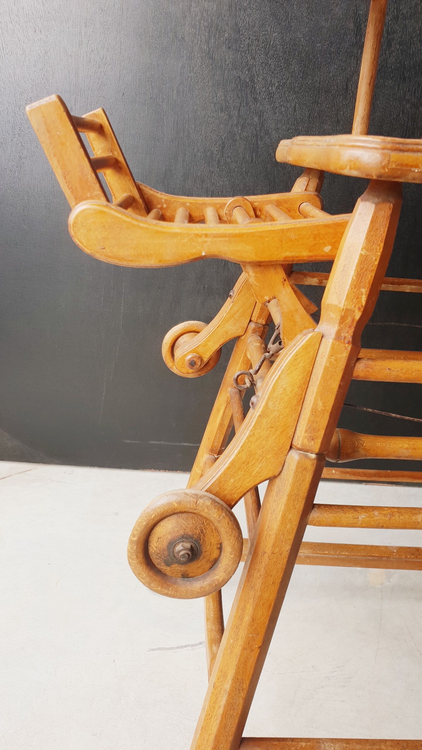 Vintage transformable baby high chair