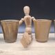 Set of 4 Digoin stoneware cups and tumblers 1