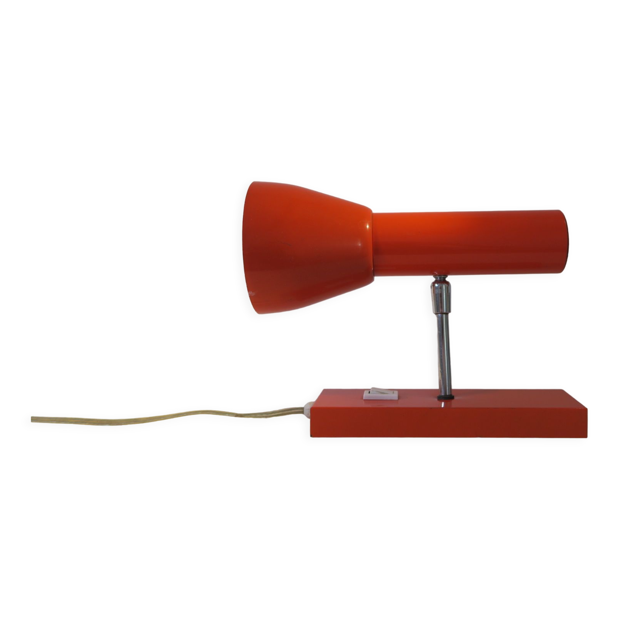 70s metal wall lamp, adjustable