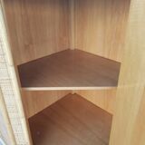 Rattan corner cupboard 1970