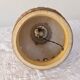 Large caramel and cream glazed ceramic lamp – Relief decoration and double lighting