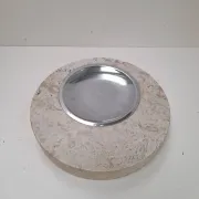 Large travertine ashtray Fratelli Mannelli