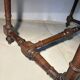 Antique solid wood table with turned legs