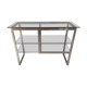 Seventies brushed metal console