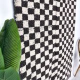 4x7 Checkered Moroccan Vintage Rug 138x208Cm SK 241966