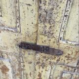 Old and deep wooden wardrobe